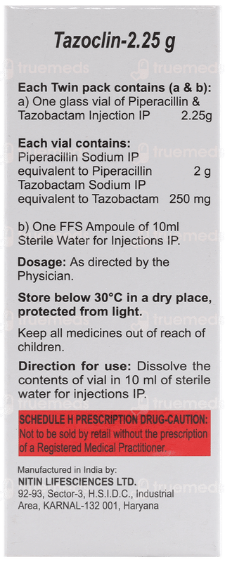 Tazoclin 2.25gm Injection 1